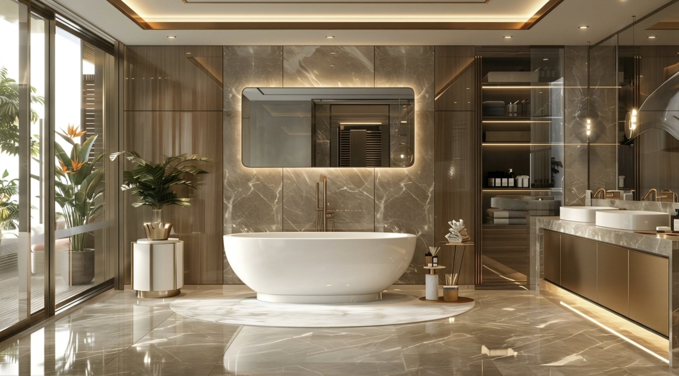 Luxury bathroom remodel — after